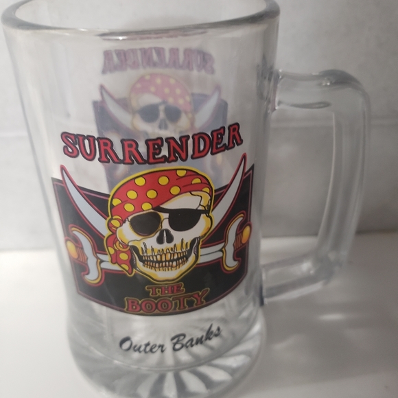 Surrender the booty outer banks beer mug stein - Picture 3 of 4